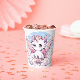 Sweet Enchanted Dragon Baby Shower Paper Cups