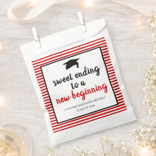 Sweet Ending to a New Beginning Graduation Favour  Bags