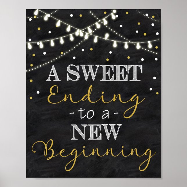 Sweet Ending To a New Beginning Poster (Front)