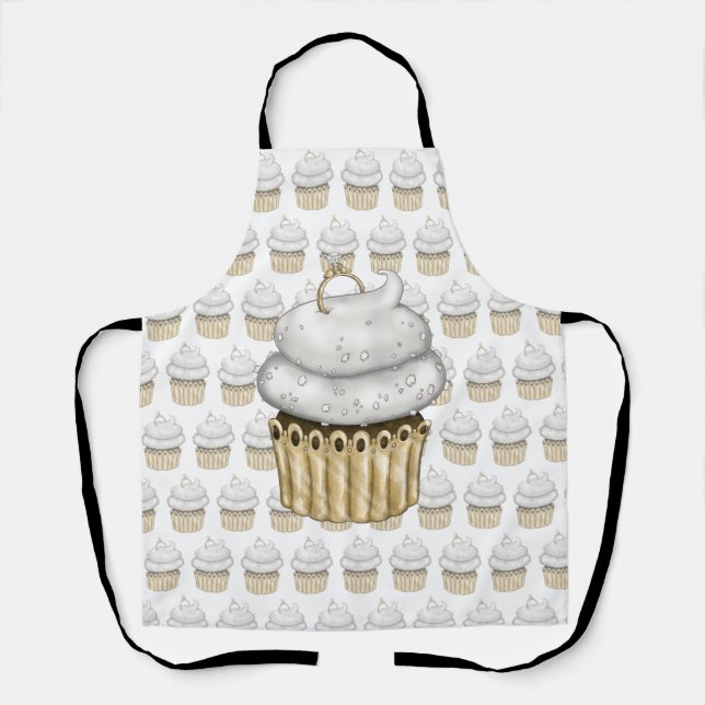 Sweet Engagement Cupcake Apron (Front)