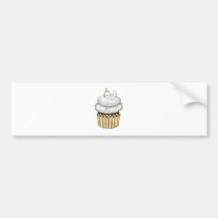 Sweet Engagement Cupcake Bumper Sticker