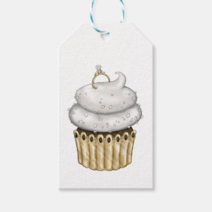 Sweet Engagement Cupcake Gift Tags