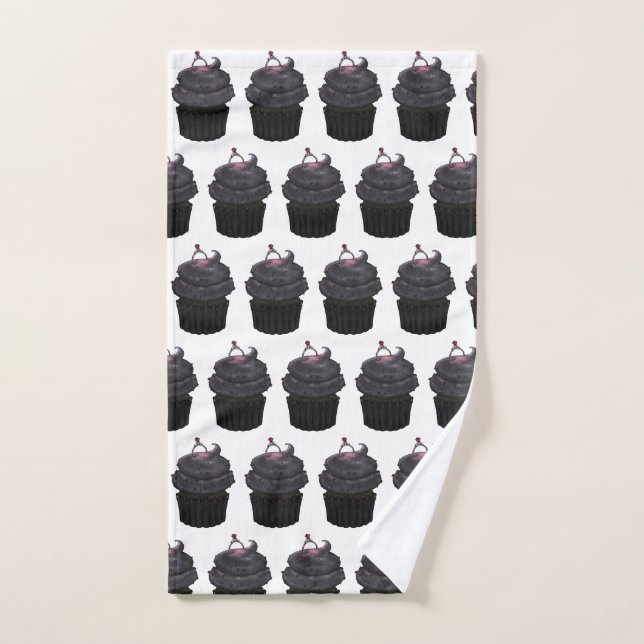 Sweet Engagement Cupcake Hand Towel (Hand Towel)