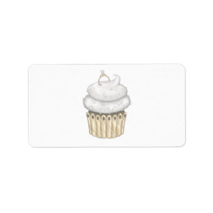 Sweet Engagement Cupcake Label