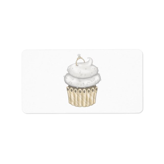 Sweet Engagement Cupcake Label (Front)