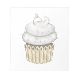 Sweet Engagement Cupcake Notepad