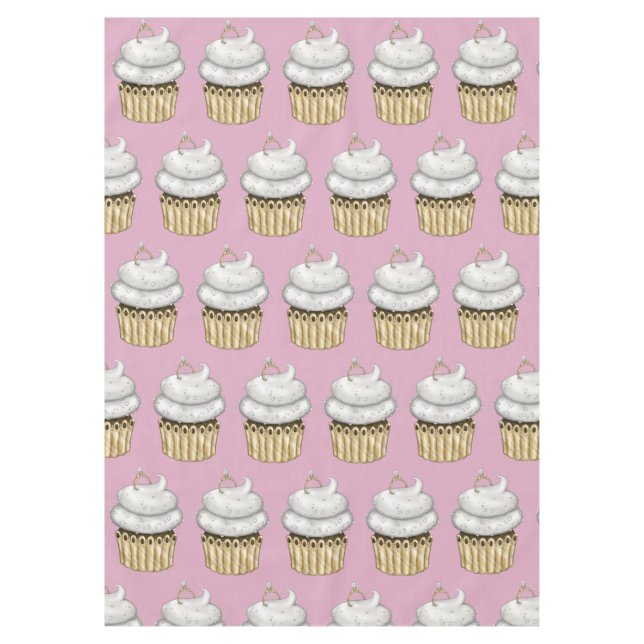 Sweet Engagement Cupcake Tablecloth (Front)