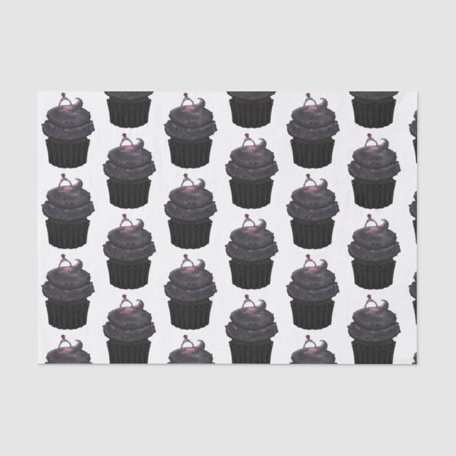 Sweet Engagement Cupcake Tissue Paper (Front)