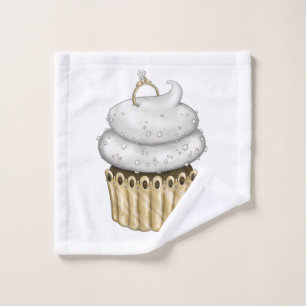 Sweet Engagement Cupcake Wash Cloth