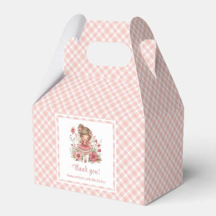 Sweet Fairy Girl Blush Floral Birthday Favor Box