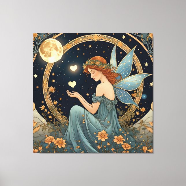 sweet fairy - tarot canvas print (Front)