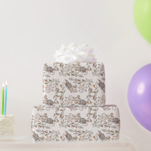 Sweet Fancy Mouse, Chequered Breeches Cream Wrapping Paper