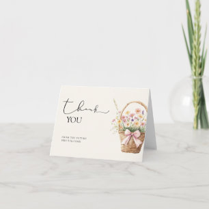 Sweet Farmers Market Floral Shower Thank You Card