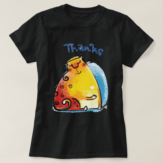 Sweet Fat Cat T-Shirt (Design Front)