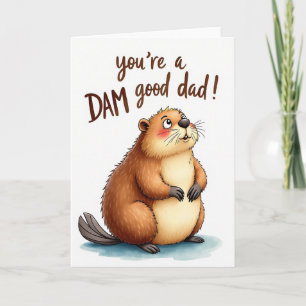 Sweet Fathers Day Beaver Card