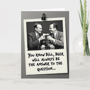 Sweet Fathers Day Beer Toast Card