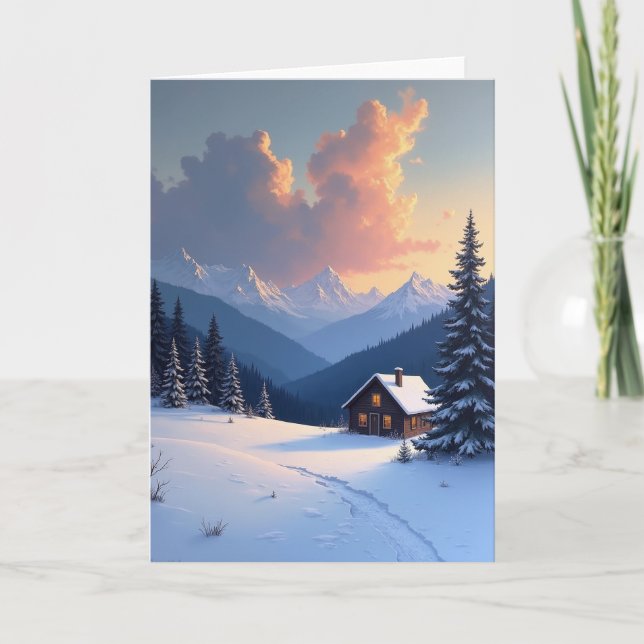 Sweet Fathers Day Cabin Card (Front)