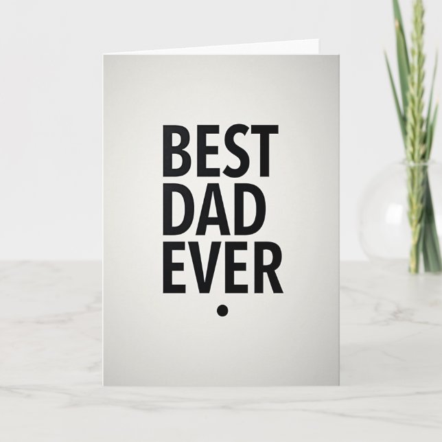 Sweet Fathers Day Canvas Card (Front)