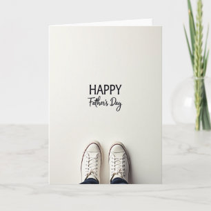 Sweet Fathers Day Canvas Shoes Card