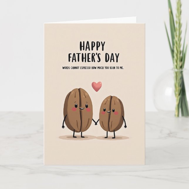 Sweet Fathers Day Coffee Card (Front)
