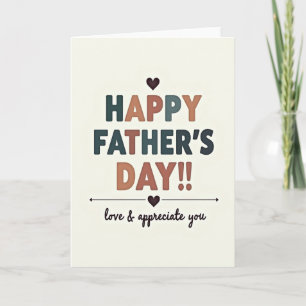 Sweet Fathers Day Cutout Card