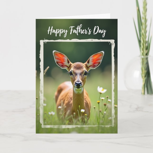 Sweet Fathers Day Deer Card (Front)