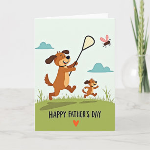 Sweet Fathers Day Dogs Card