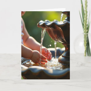 Sweet Fathers Day Fountain Card