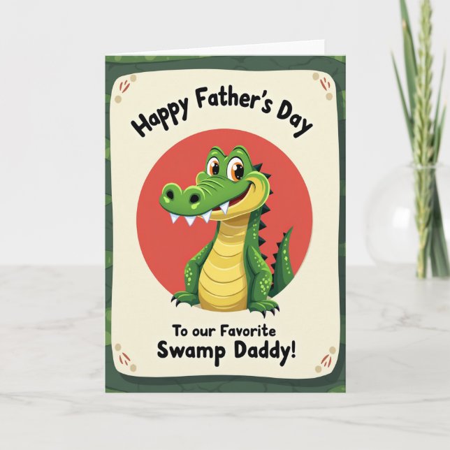 Sweet Fathers Day Gator Card (Front)