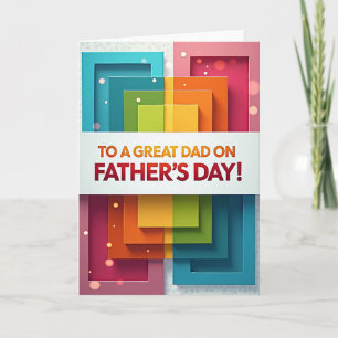 Sweet Fathers Day Geometry Card