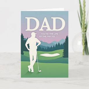 Sweet Fathers Day Golf Card