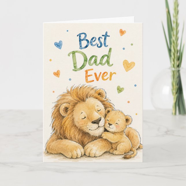 Sweet Father's Day Greeting Card (Front)
