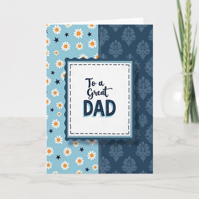 Sweet Fathers Day Greeting Card (Front)