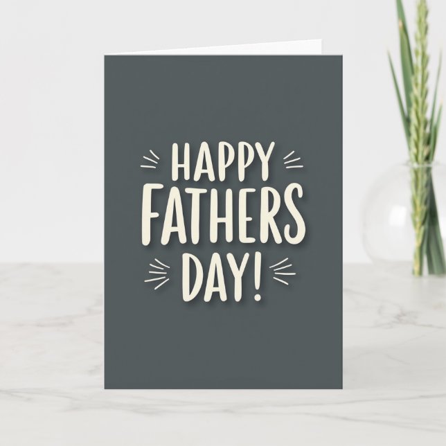 Sweet Fathers Day Handmade Card (Front)
