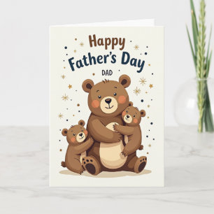 Sweet Fathers Day Hugs Card