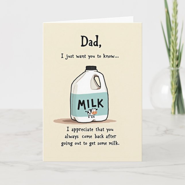 Sweet Fathers Day Jug Card (Front)