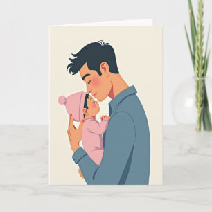 Sweet Fathers Day Kiss Card