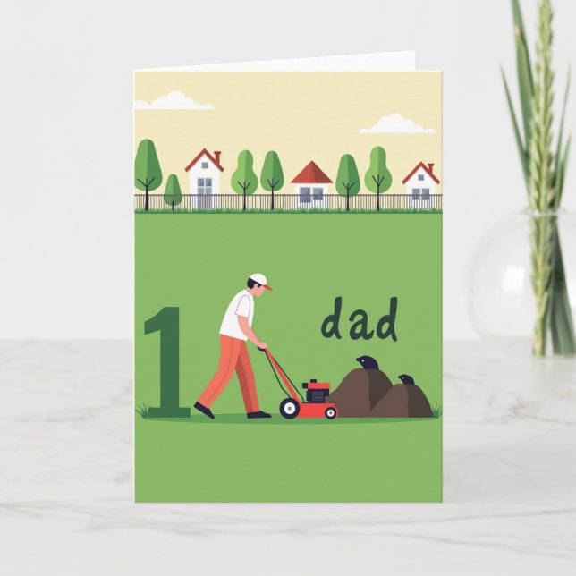 Sweet Fathers Day Lawn Card (Front)