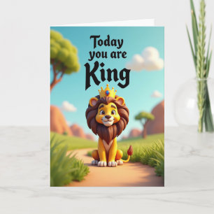 Sweet Fathers Day Lion Cub Card