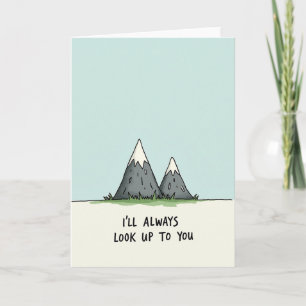 Sweet Fathers Day Mountain Card