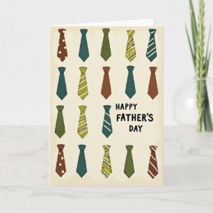Sweet Fathers Day Neckties Card