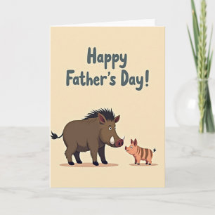 Sweet Fathers Day Piglet Card