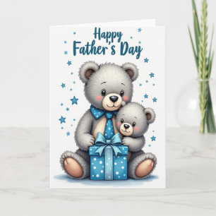 Sweet Fathers Day Plush Gift Card