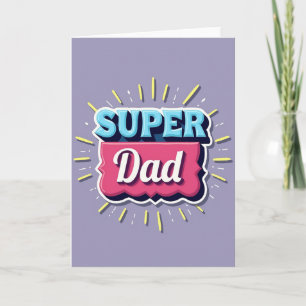 Sweet Fathers Day Pop Art Card