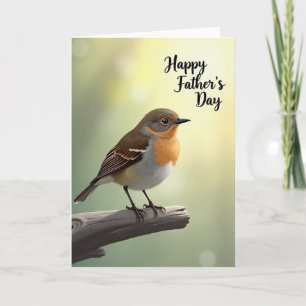 Sweet Fathers Day Robin Card