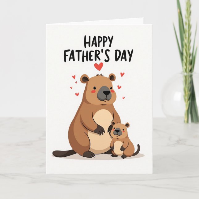 Sweet Fathers Day Rodent Card (Front)