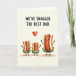 Sweet Fathers Day Sausage Family Card