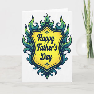 Sweet Fathers Day Shield Card