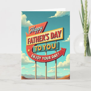 Sweet Fathers Day Sign Card