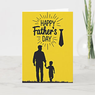 Sweet Fathers Day Silhouette Card
